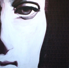 2012, 'Cry', Acrylic on Canvas, 120x120cm, Goethe Institute, Namibia